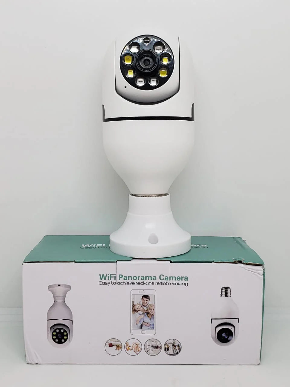 Cámara de Seguridad Tipo Foco WiFi 360° HD